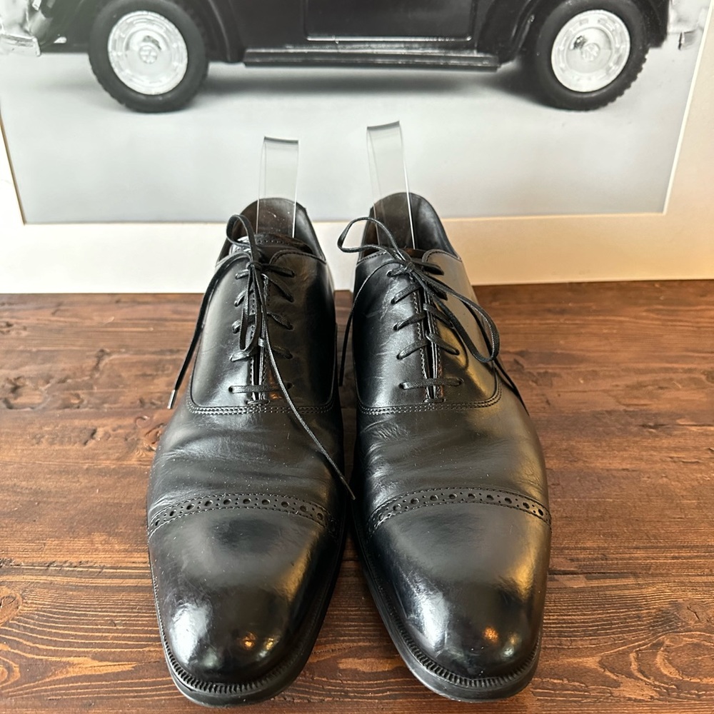 To Boot New York Black Men's Size 10 Leather Oxford Dress Shoes